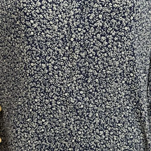 Lane Bryant Blouse Plus Size 24 Floral Print Long Sleeve Rayon - Picture 7 of 12